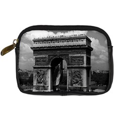 Vintage France Paris Triumphal Arch  Place De L etoile Compact Camera Case