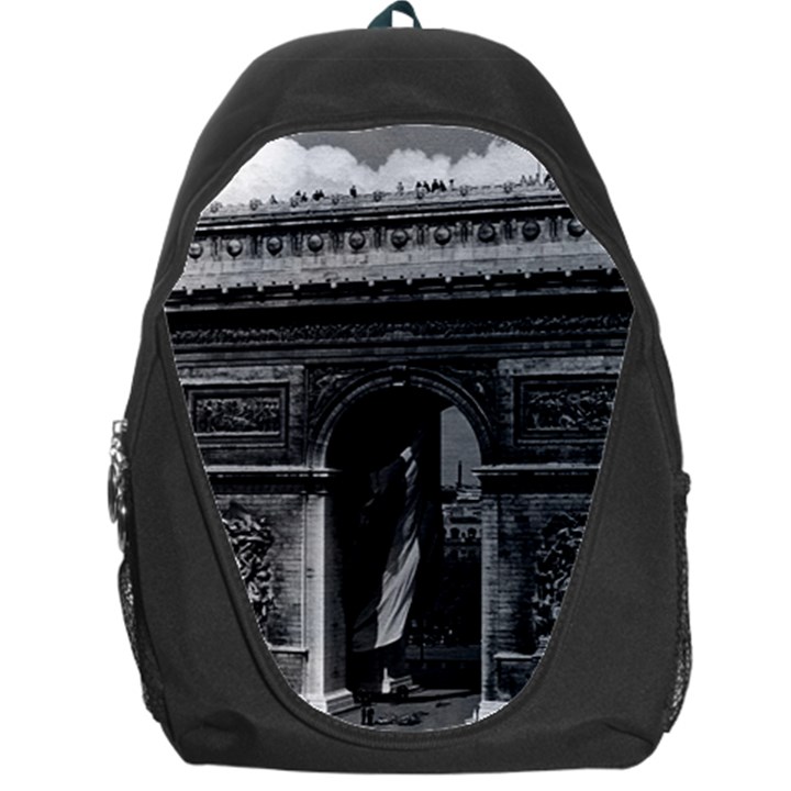 Vintage France Paris Triumphal arch  Place de l Etoile Backpack Bag