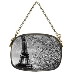 Vintage France Paris Eiffel Tour 1970 Twin-sided Evening Purse