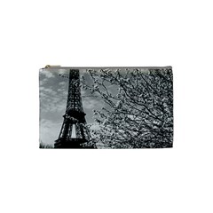 Vintage France Paris Eiffel Tour 1970 Small Makeup Purse by Vintagephotos