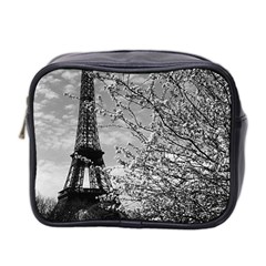 Vintage France Paris Eiffel Tour 1970 Twin-sided Cosmetic Case