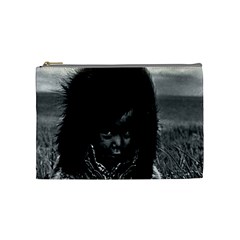 Vintage Usa  Alaska Eskimo Boy 1970 Medium Makeup Purse by Vintagephotos