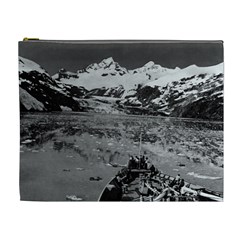 Vintage Alaska Glacier Bay National Monument 1970 Extra Large Makeup Purse by Vintagephotos