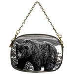 Vintage USA Alaska brown bear 1970 Twin-sided Evening Purse Front