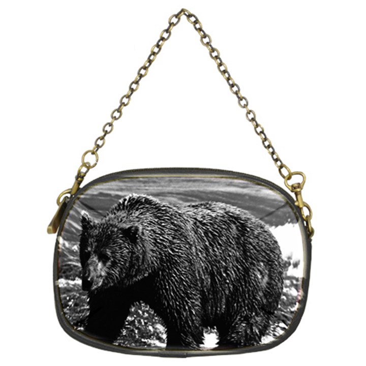 Vintage USA Alaska brown bear 1970 Twin-sided Evening Purse