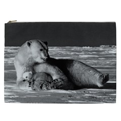 Vintage Usa Alaska Mother Polar Bear 1970 Cosmetic Bag (xxl) by Vintagephotos