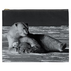 Vintage Usa Alaska Mother Polar Bear 1970 Cosmetic Bag (xxxl) by Vintagephotos