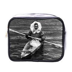 Vintage Usa Alaska Eskimo And His Kayak 1970 Single-sided Cosmetic Case by Vintagephotos