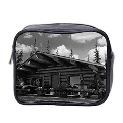 Vintage Usa Alaska Modern Alaskan Log Cabin 1970 Twin-sided Cosmetic Case by Vintagephotos