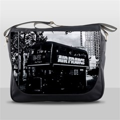 Vintage UK England London double decker bus 1970 Messenger Bag