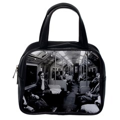 Vintage Uk  England Railway Inside Coach 1970 Single-sided Satchel Handbag by Vintagephotos