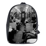 Vintage UK  England railway inside coach 1970 School Bag (XL) Front