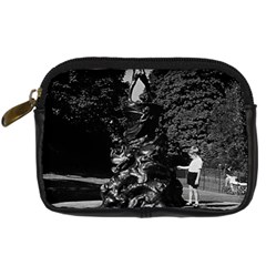 Vintage Uk  England London Peter Pan Statue Kensington Compact Camera Case by Vintagephotos