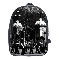 Vintage England London Changing Guard Buckingham Palace School Bag (xl) by Vintagephotos