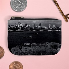 Vintage Uk England River Thames London Skyline City Coin Change Purse