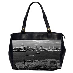 Vintage Uk England River Thames London Skyline City Twin-sided Oversized Handbag by Vintagephotos