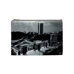 Vintage Uk England London Hyde Park Corner Hilton 1970 Medium Makeup Purse by Vintagephotos