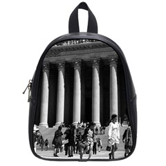 Vintage Usa Washington Memorial Lincoln 1970 Small School Backpack by Vintagephotos