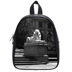 Vintage Usa New York City Public Library 1970 Small School Backpack