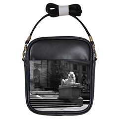 Vintage Usa New York City Public Library 1970 Kids  Sling Bag by Vintagephotos