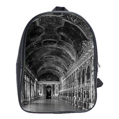 Vintage France Palace Of Versailles Mirrors Galery 1970 Large School Backpack