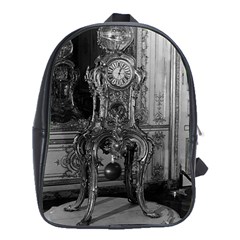 Vintage France Palace Of Versailles Astronomical Clock School Bag (xl) by Vintagephotos