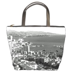 Vintage Principality Of Monaco  The Port Of Monte Carlo Bucket Handbag