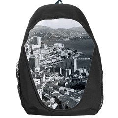 Vintage Principality Of Monaco  The Port Of Monte Carlo Backpack Bag by Vintagephotos