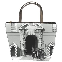 Vintage Principality Of Monaco Palace Gate And Guard Bucket Handbag