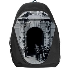 Vintage Principality Of Monaco Palace Gate And Guard Backpack Bag by Vintagephotos