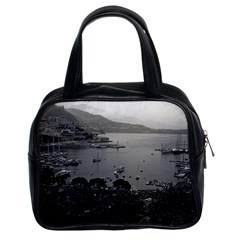 Vintage Principality Of Monaco The Port Of Monaco 1970 Twin-sided Satchel Handbag by Vintagephotos