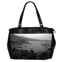 Vintage Principality Of Monaco The Port Of Monaco 1970 Twin-sided Oversized Handbag