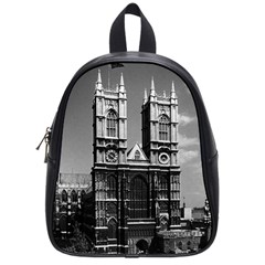 Vintage Uk England London Westminster Abbey 1970 Small School Backpack by Vintagephotos