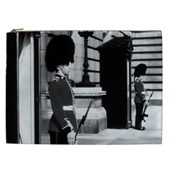 Vintage Uk England London Sentry At Buckingham Palace Cosmetic Bag (xxl)