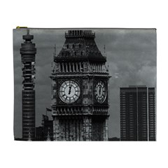 Vintage Uk England London The Post Office Tower Big Ben Extra Large Makeup Purse