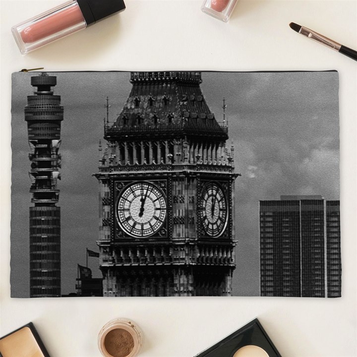 Vintage UK England London The post office tower Big ben Cosmetic Bag (XXL)