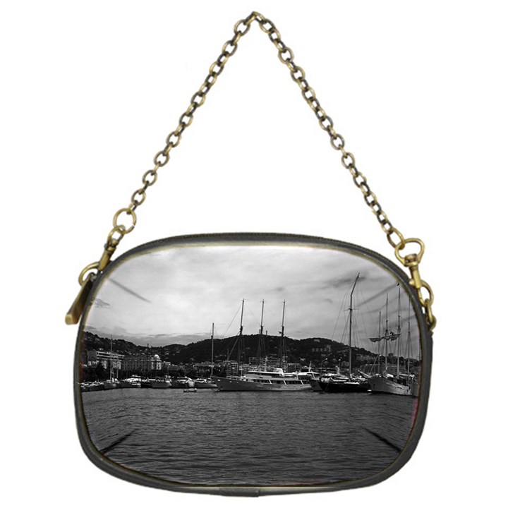 Vintage Principality of Monaco The port of Monaco 1970 Single-sided Evening Purse