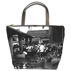 Vintage China Changsha Market 1970 Bucket Handbag