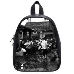 Vintage China Changsha Market 1970 Small School Backpack