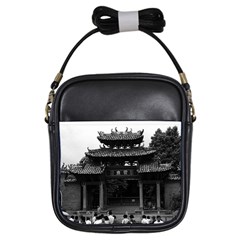 Vintage China Canton Taoist Ancestral Temple 1970 Kids  Sling Bag by Vintagephotos