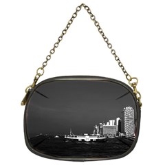 Vintage China Hong Kong Boat Skyscraper ??sea 1970 Twin-sided Evening Purse by Vintagephotos