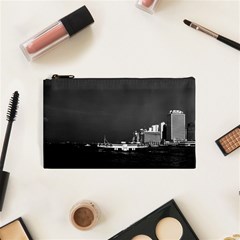 Vintage China Hong Kong Boat Skyscraper ??sea 1970 Small Makeup Purse