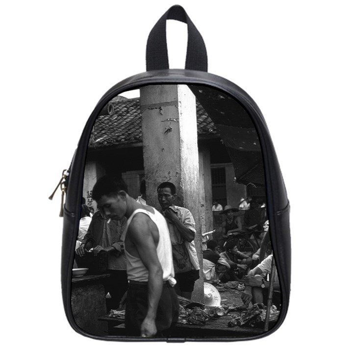 Vintage China changsha market 1970 Small School Backpack