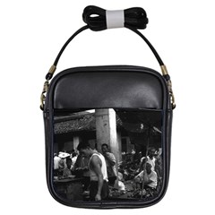 Vintage China Changsha Market 1970 Kids  Sling Bag by Vintagephotos