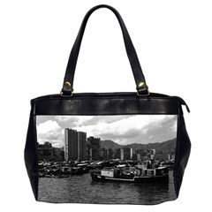 Vintage China Hong Kong Houseboats River 1970 Twin-sided Oversized Handbag by Vintagephotos