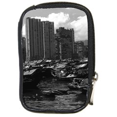 Vintage China Hong Kong Houseboats River 1970 Digital Camera Case