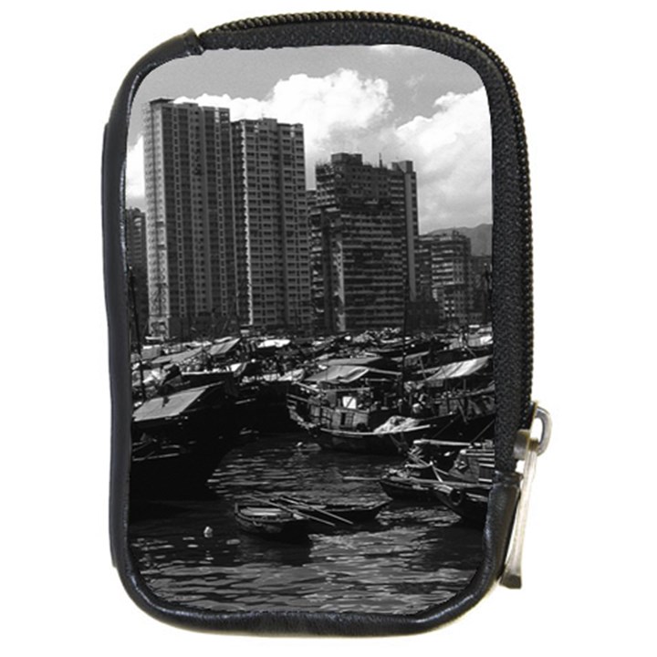 Vintage China Hong Kong houseboats river 1970 Digital Camera Case