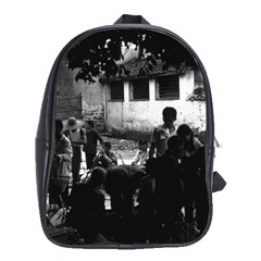 Vintage China Yangshuo Market 1970 School Bag (xl)