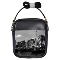 Vintage China Hong Kong Houseboats River 1970 Kids  Sling Bag by Vintagephotos