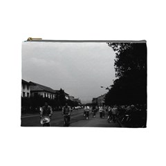 Vintage China Guilin Street Bicycles 1970 Large Makeup Purse by Vintagephotos